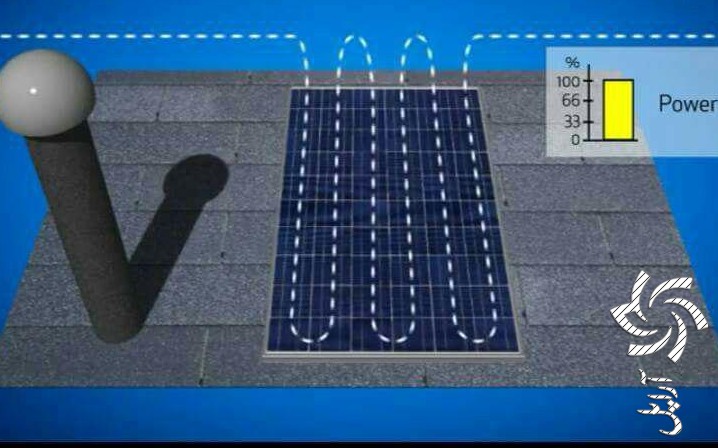  تاثیر سایه بر توان خروجی صفحات فتوولتائیکبرق خورشیدی سولار